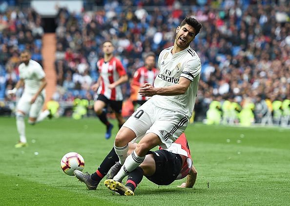 Marco Asensio in action for Real Madrid